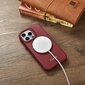 iCarer Leather iPhone 14 Pro Max Flip Magnetic MagSafe Red (WMI14220716-RD) kaina ir informacija | Telefono dėklai | pigu.lt