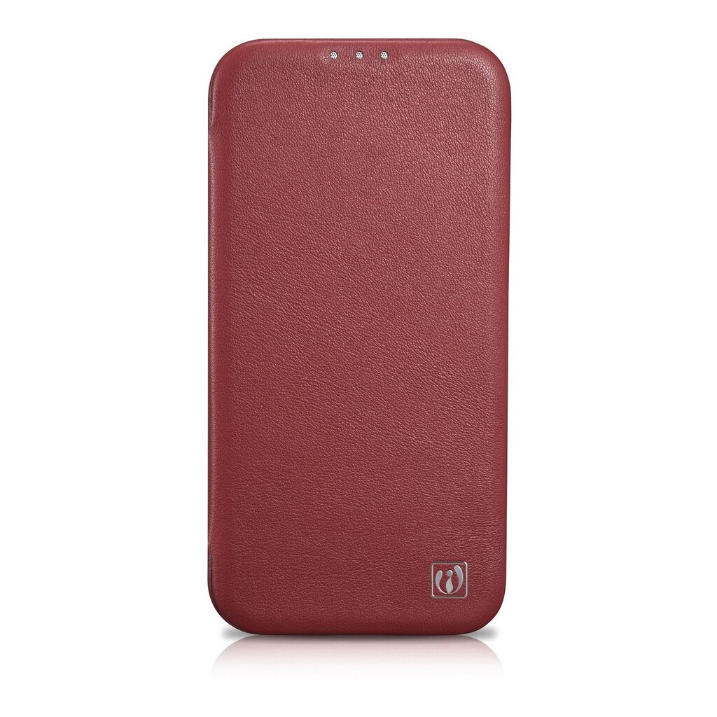 iCarer Leather iPhone 14 Pro Max Flip Magnetic MagSafe Red (WMI14220716-RD) kaina ir informacija | Telefono dėklai | pigu.lt