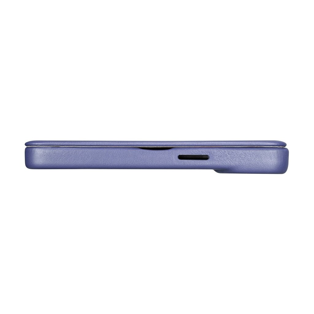 iCarer Leather iPhone 14 Pro Max Flip Magnetic MagSafe Light Purple (WMI14220716-LP) цена и информация | Telefono dėklai | pigu.lt