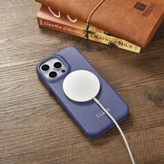 iCarer Leather iPhone 14 Pro Max Flip Magnetic MagSafe Light Purple (WMI14220716-LP) цена и информация | Чехлы для телефонов | pigu.lt