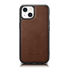 iCarer Leather iPhone 14 (MagSafe compatible) brown (WMI14220717-BN) kaina ir informacija | Telefono dėklai | pigu.lt