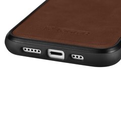 Кожаный чехол iCarer для iPhone 14 (совместим с MagSafe), коричневый (WMI14220717-BN) цена и информация | Чехлы для телефонов | pigu.lt