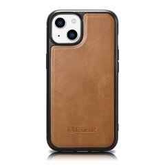 iCarer Leather iPhone 14 (MagSafe compatible) brown (WMI14220717-TN) kaina ir informacija | iCarer Mobilieji telefonai, Foto ir Video | pigu.lt