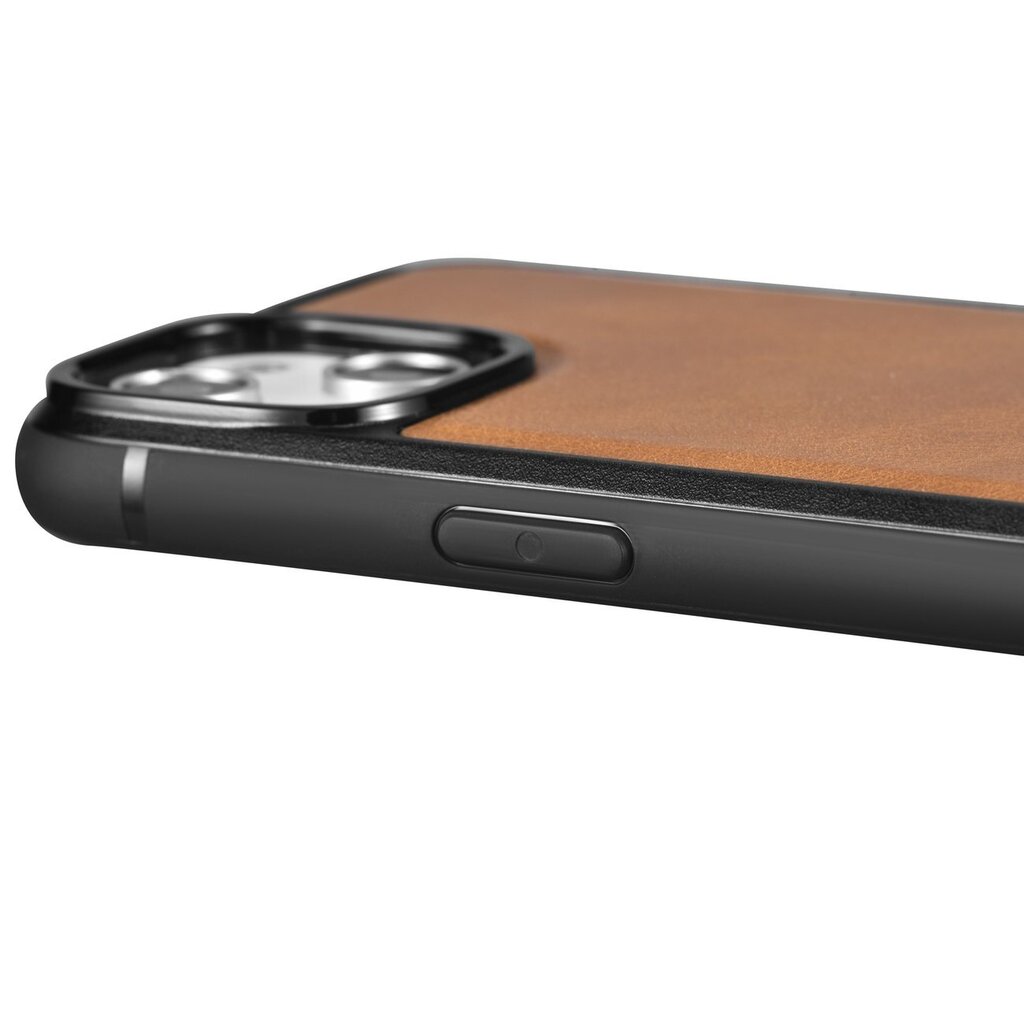 iCarer Leather iPhone 14 (MagSafe compatible) brown (WMI14220717-TN) kaina ir informacija | Telefono dėklai | pigu.lt