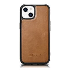 iCarer Leather iPhone 14 Plus (MagSafe compatible) brown (WMI14220719-TN) kaina ir informacija | Telefono dėklai | pigu.lt
