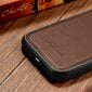 iCarer Leather iPhone 14 Pro Max (MagSafe compatible) brown (WMI14220720-BN) цена и информация | Telefono dėklai | pigu.lt