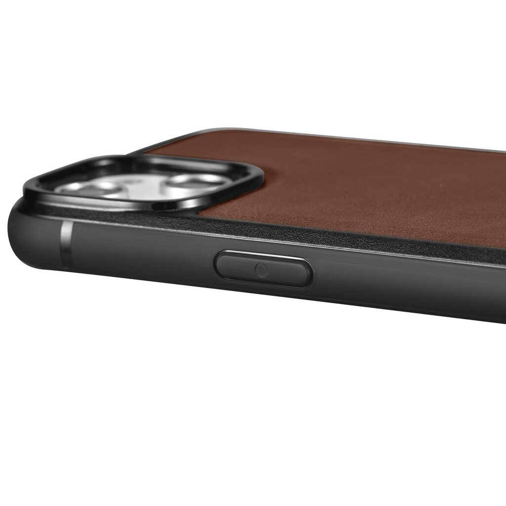 iCarer Leather iPhone 14 Pro Max (MagSafe compatible) brown (WMI14220720-BN) kaina ir informacija | Telefono dėklai | pigu.lt