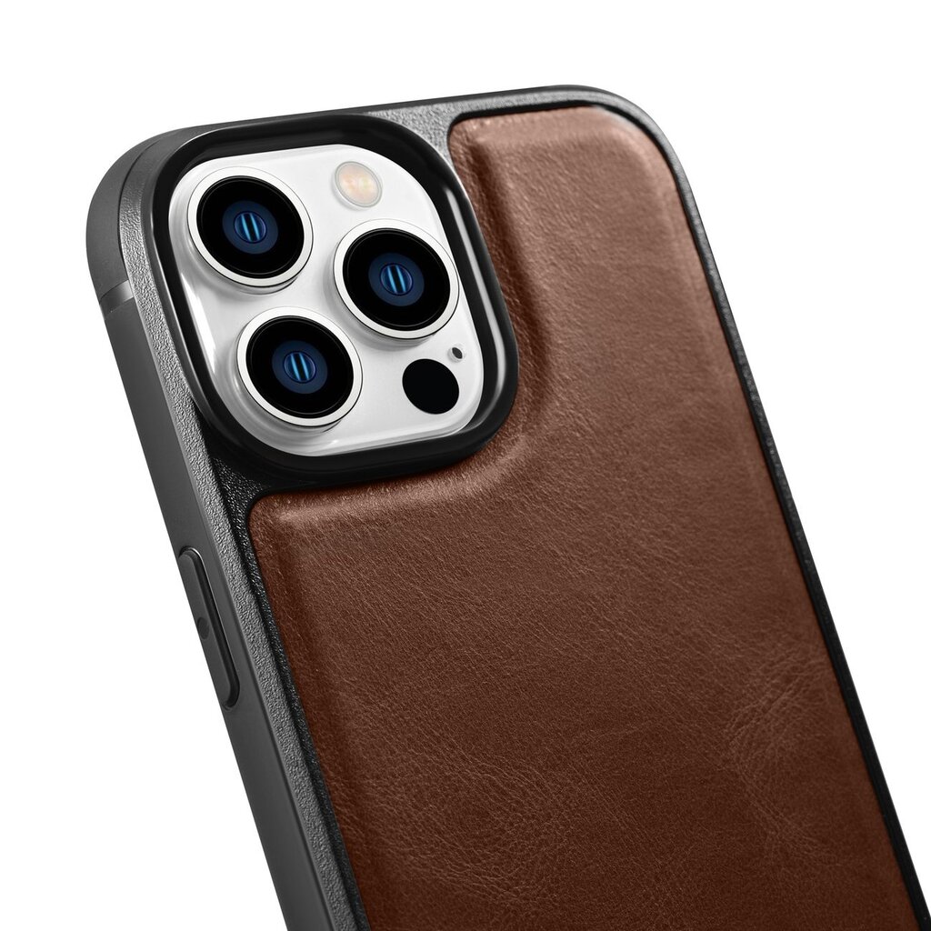 iCarer Leather iPhone 14 Pro Max (MagSafe compatible) brown (WMI14220720-BN) цена и информация | Telefono dėklai | pigu.lt