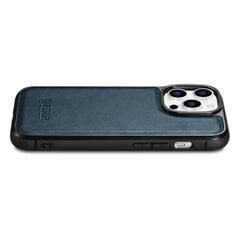 Кожаный чехол iCarer для iPhone 14 Pro Max (совместим с MagSafe), синий (WMI14220720-BU) цена и информация | Чехлы для телефонов | pigu.lt