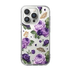 Ringke Fusion iPhone 14 Pro прозрачный (Фиолетовая роза) (FD641E29) цена и информация | Чехлы для телефонов | pigu.lt