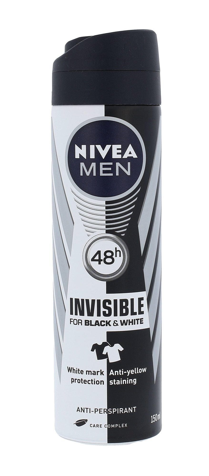 Purškiamas dezodorantas Nivea Men Invisible For Black & White vyrams 150 ml