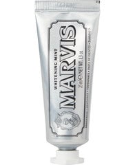 Отбеливающая зубная паста с мятой Marvis Whitening Mint, 25 мл цена и информация | Зубные щетки, пасты | pigu.lt