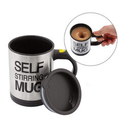 Puodelis su maišymo funkcija Self Stirring Mug, 350 ml kaina ir informacija | Originalūs puodeliai | pigu.lt