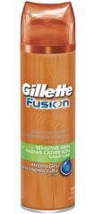 Гель для бритья для мужчин Gillette Fusion Hydra Gel Sensitive Skin, 200 мл цена и информация | Косметика и средства для бритья | pigu.lt