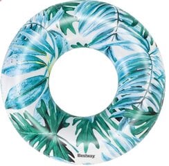 Pripučiamas ratas Bestway Tropical Palms, 119 cm цена и информация | Надувные и пляжные товары | pigu.lt