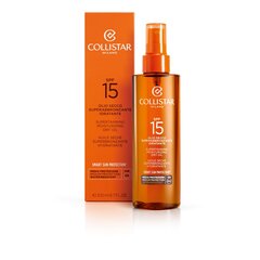 Įdegį skatinantis aliejus Collistar Supertanning Dry Oil SPF 15, 200 ml kaina ir informacija | Kremai nuo saulės | pigu.lt