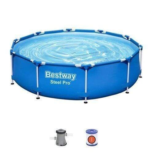 Baseinas Bestway Steel Pro, 305x76 cm, su filtru цена и информация | Baseinai | pigu.lt