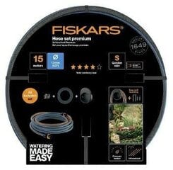 Поливочный шланг с катушкой Fiskars Q4, 15 м цена и информация | Оборудование для полива | pigu.lt