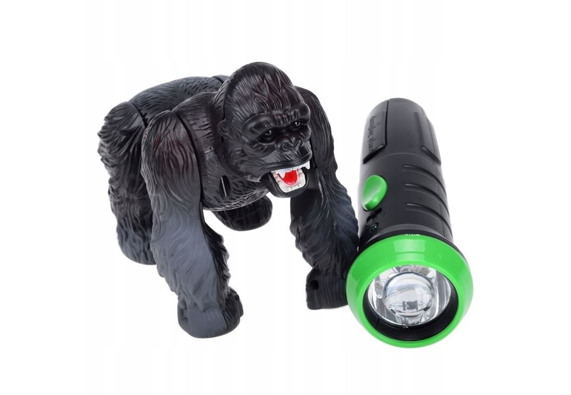 Infrared RC robotas Gorilla su valdymo pultu, LED šviesos ir garso efektai, laukiniai gyvūnai kaina ir informacija | Žaislai berniukams | pigu.lt