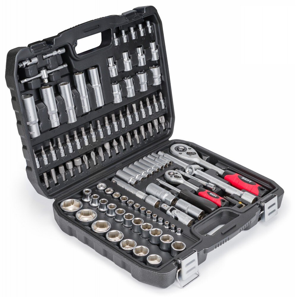Įrankių komplektas Silver 108 vnt. kaina ir informacija | Mechaniniai įrankiai | pigu.lt