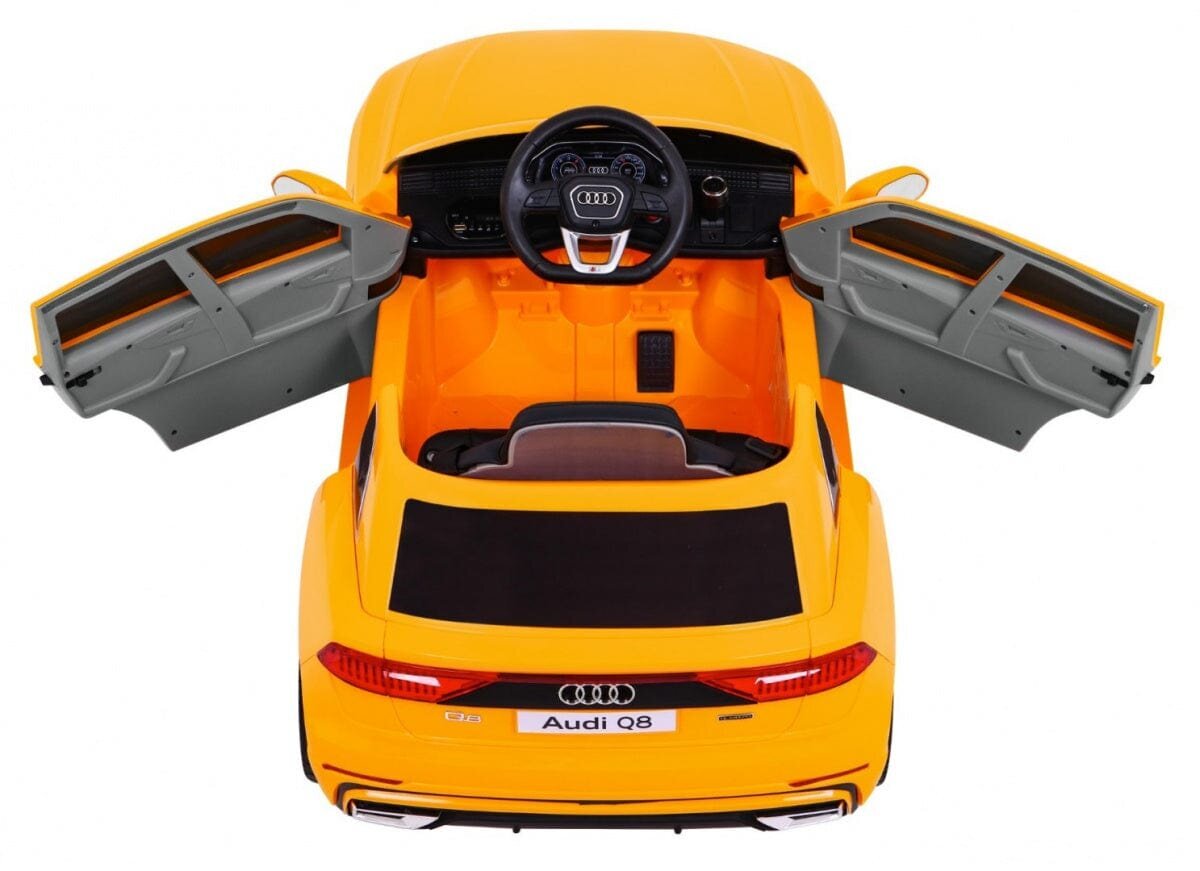 Vienvietis vaikiškas elektromobilis Audi Q8 Lift, geltonas kaina ir informacija | Elektromobiliai vaikams | pigu.lt