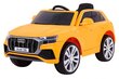 Vienvietis vaikiškas elektromobilis Audi Q8 Lift, geltonas цена и информация | Elektromobiliai vaikams | pigu.lt