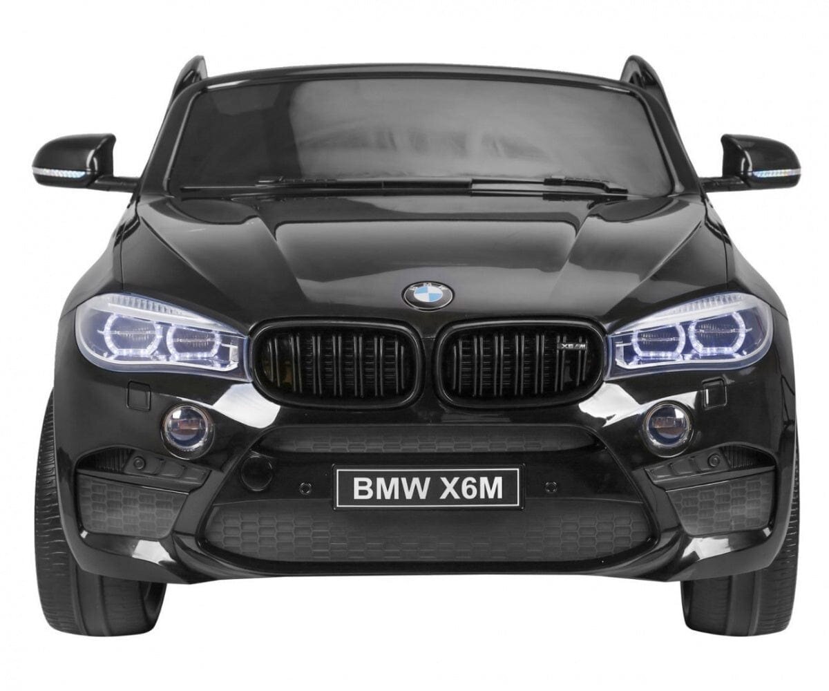 Dvivietis elektromobilis BMW X6M XXL, juodas kaina ir informacija | Elektromobiliai vaikams | pigu.lt