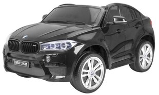 Dvivietis elektromobilis BMW X6M XXL, juodas kaina ir informacija | Elektromobiliai vaikams | pigu.lt