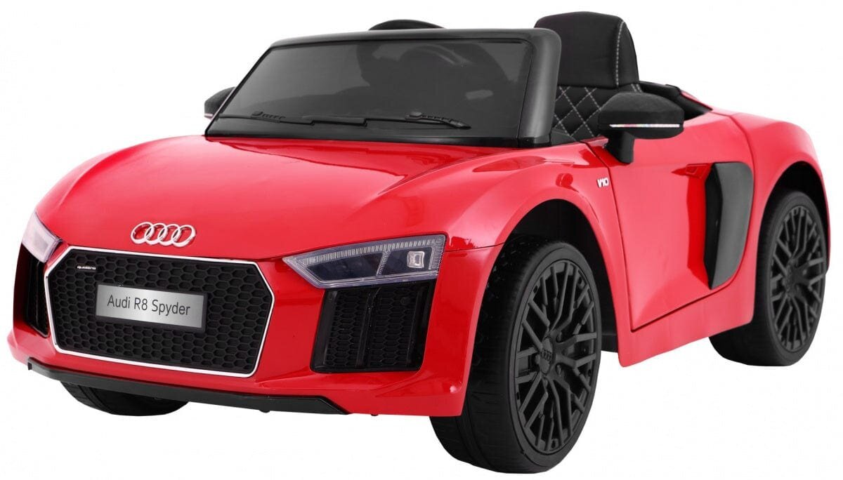 Vienvietis vaikiškas elektromobilis Audi R8 Spyder, raudonas kaina ir informacija | Elektromobiliai vaikams | pigu.lt