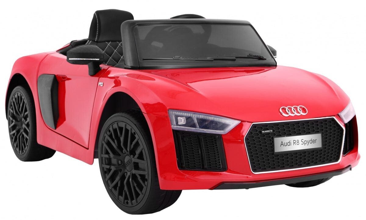 Vienvietis vaikiškas elektromobilis Audi R8 Spyder, raudonas kaina ir informacija | Elektromobiliai vaikams | pigu.lt