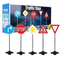 Kelio ženklų rinkinys vaikams Traffic Sign Ramiz, 5 vnt. kaina ir informacija | Lavinamieji žaislai | pigu.lt