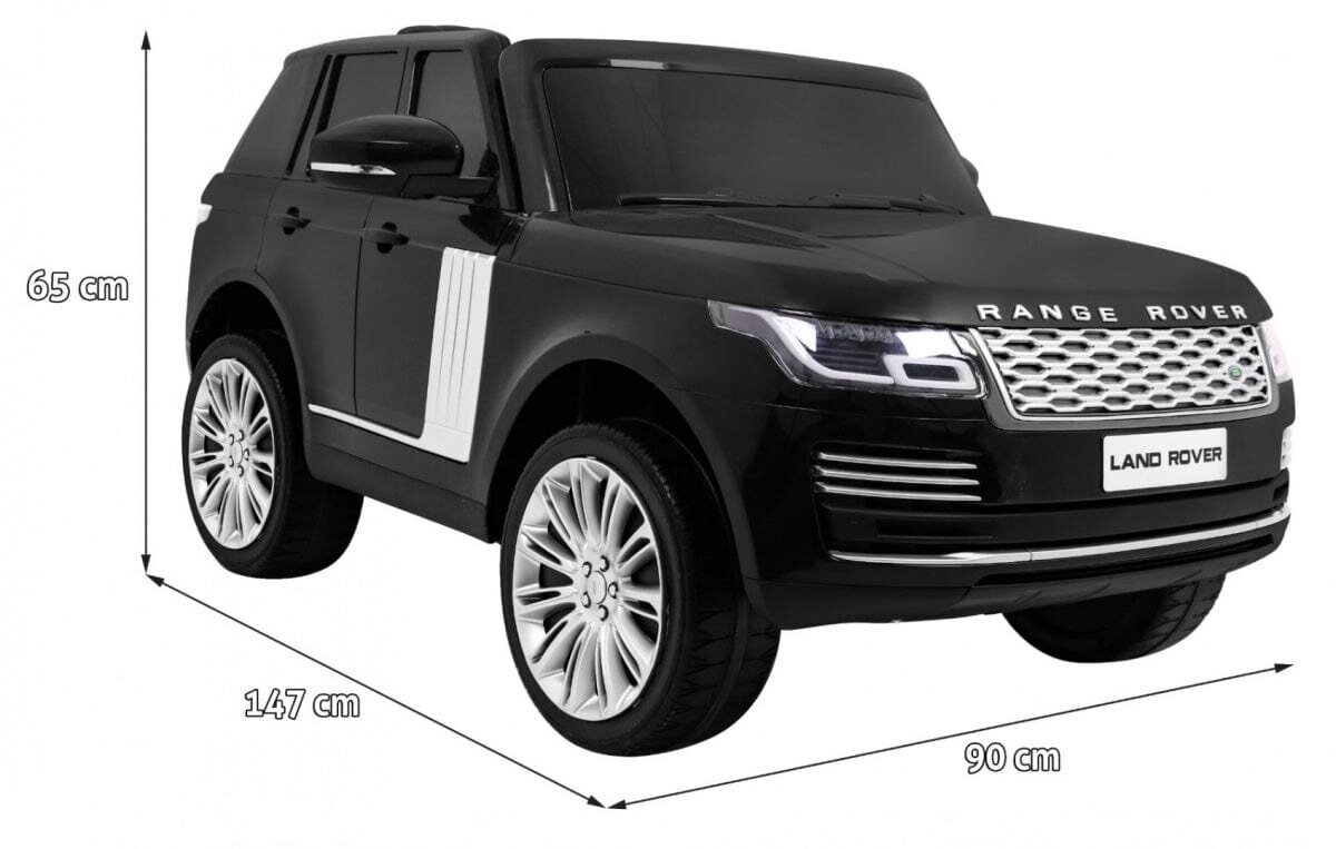 Elektrinis vaikiškas automobilis Range Rover HSE, juodas kaina ir informacija | Elektromobiliai vaikams | pigu.lt