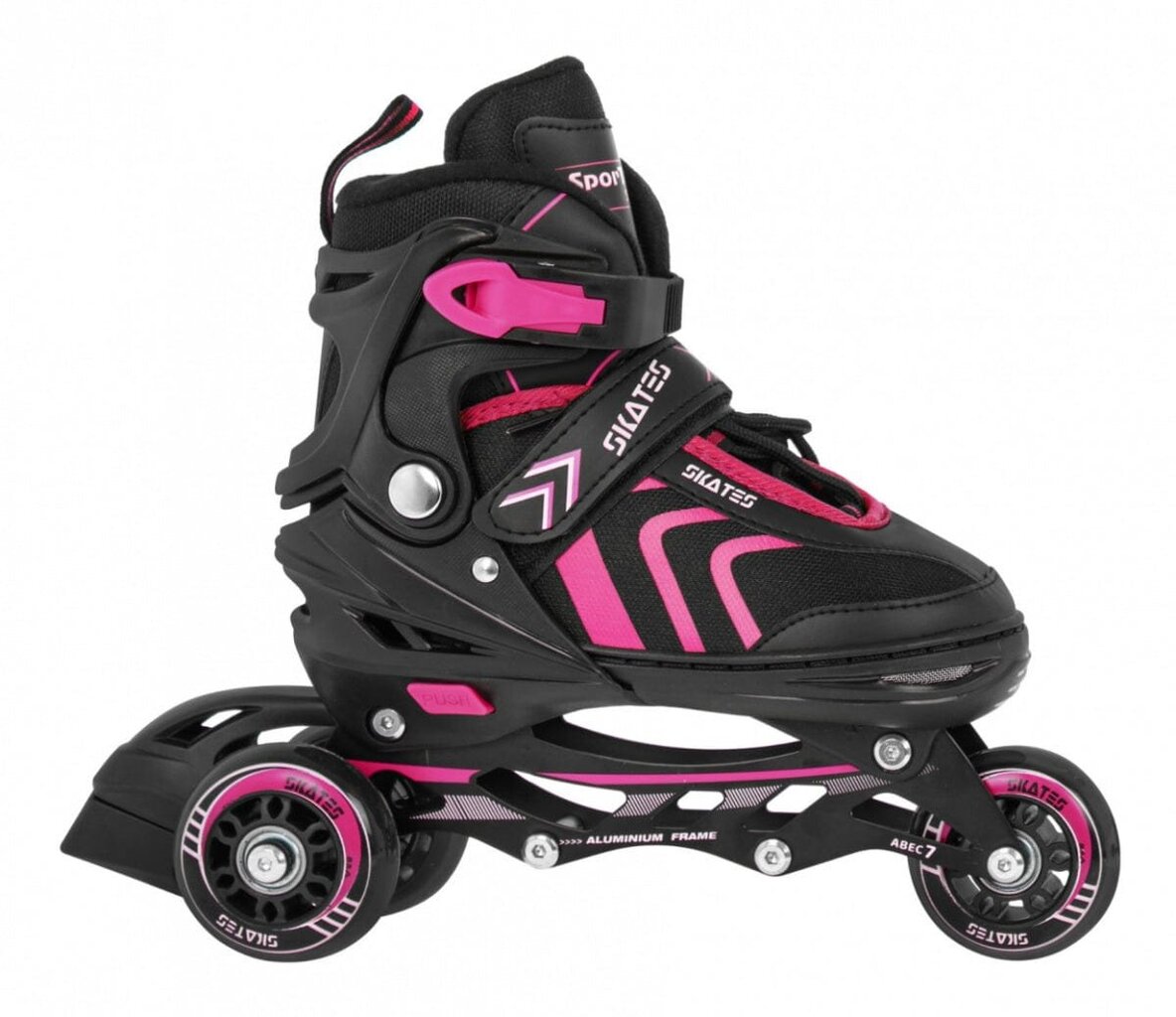 Riedučiai SporTrike Skates 4in1, rožiniai цена и информация | Riedučiai | pigu.lt