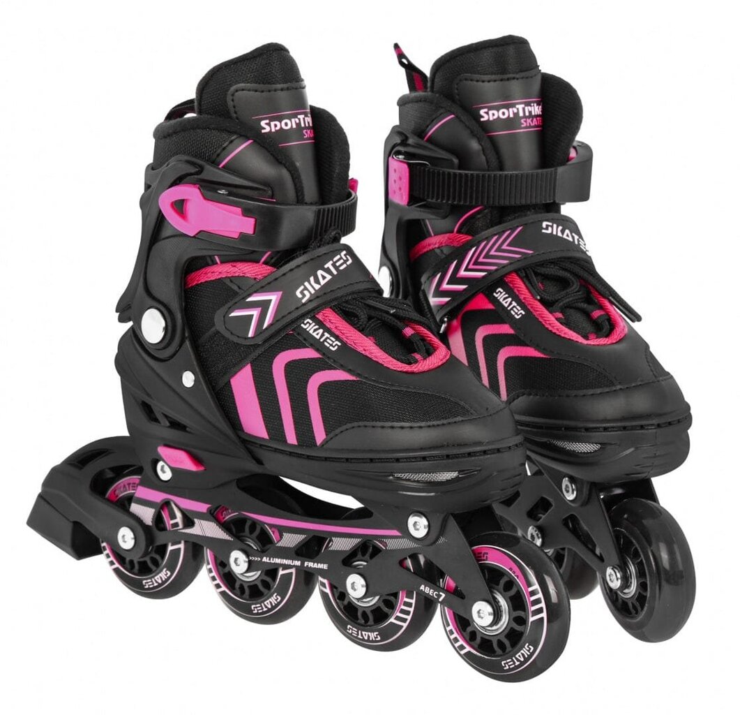 Riedučiai SporTrike Skates 4in1, rožiniai цена и информация | Riedučiai | pigu.lt