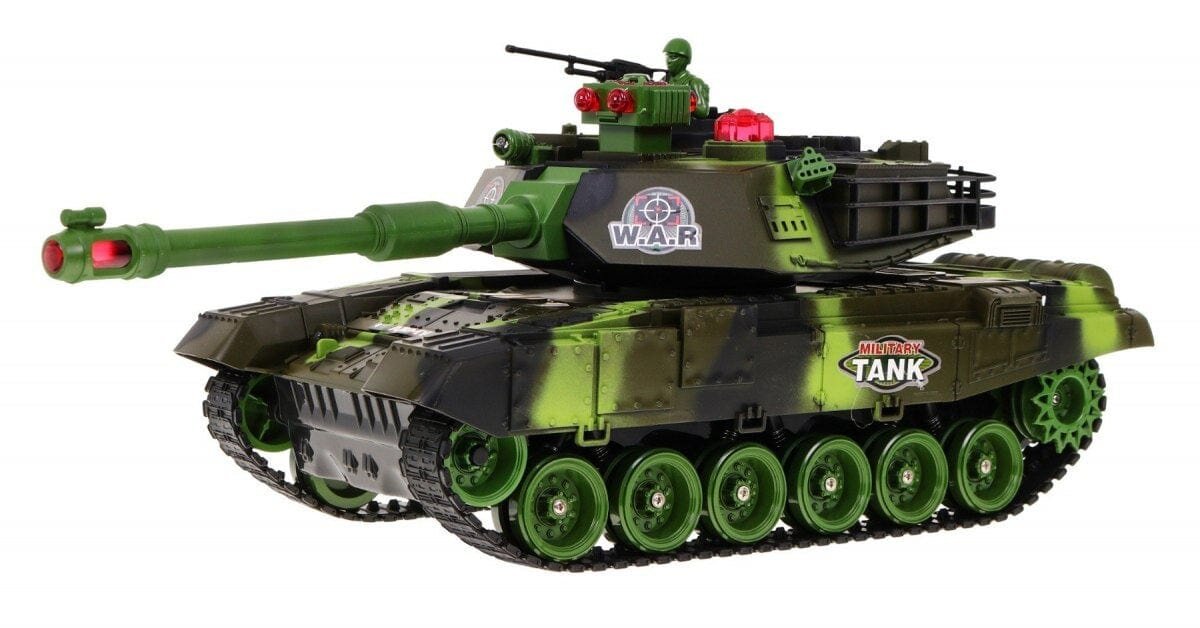 Radijo bangomis kontroliuojamas žaislinis tankas žalios spalvos kaina ir informacija | Žaislai berniukams | pigu.lt