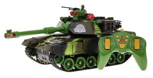 Radijo bangomis kontroliuojamas žaislinis tankas žalios spalvos цена и информация | Игрушки для мальчиков | pigu.lt