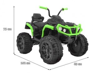 Vaikiškas elektrinis keturratis Quad ATV 2.4G, juodas цена и информация | Электромобили для детей | pigu.lt