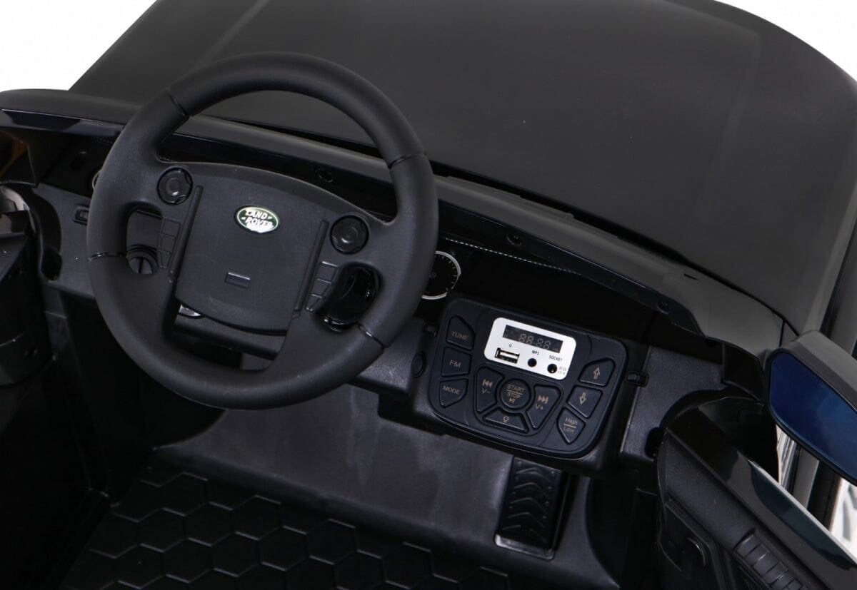 Vienvietis vaikiškas elektromobilis Land Rover Discovery, juodas kaina ir informacija | Elektromobiliai vaikams | pigu.lt