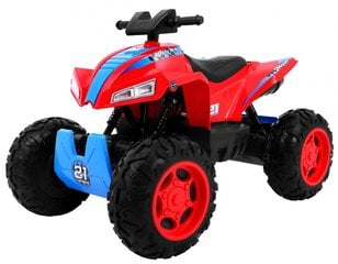 Vaikiškas elektrinis keturratis Sport Run 4x4, raudonas kaina ir informacija | Elektromobiliai vaikams | pigu.lt