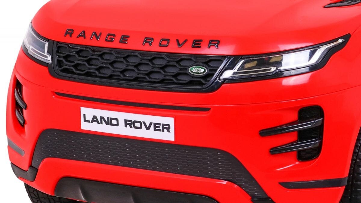 Vienvietis vaikiškas elektromobilis Range Rover Evoque, raudonas kaina ir informacija | Elektromobiliai vaikams | pigu.lt