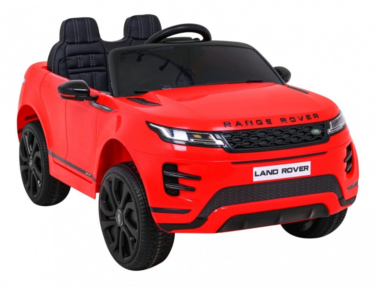 Vienvietis vaikiškas elektromobilis Range Rover Evoque, raudonas kaina ir informacija | Elektromobiliai vaikams | pigu.lt