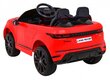 Vienvietis vaikiškas elektromobilis Range Rover Evoque, raudonas цена и информация | Elektromobiliai vaikams | pigu.lt