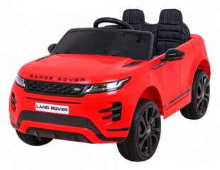 Vienvietis vaikiškas elektromobilis Range Rover Evoque, raudonas kaina ir informacija | Elektromobiliai vaikams | pigu.lt