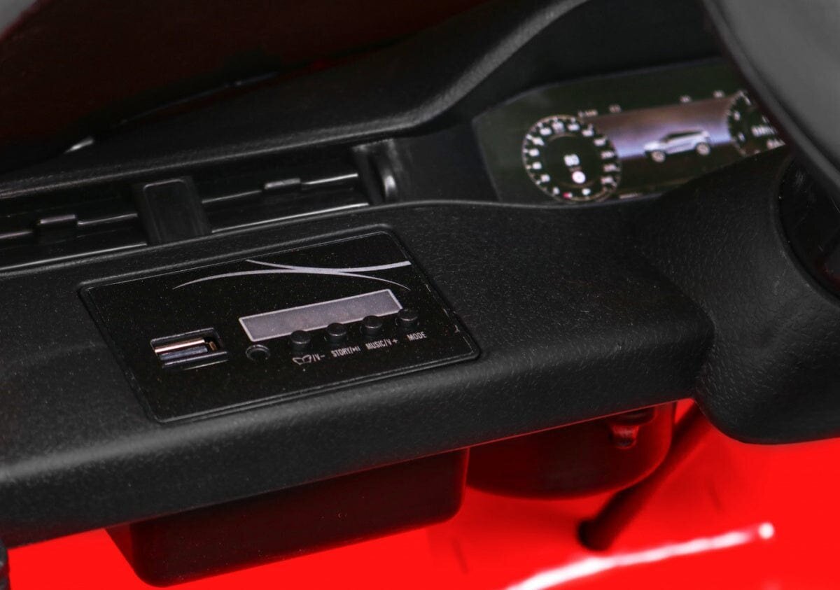 Vienvietis vaikiškas elektromobilis Range Rover Evoque, raudonas цена и информация | Elektromobiliai vaikams | pigu.lt