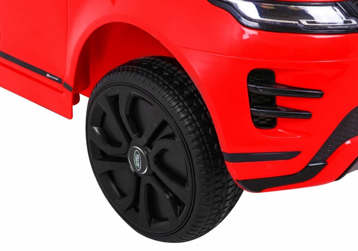 Vienvietis vaikiškas elektromobilis Range Rover Evoque, raudonas цена и информация | Elektromobiliai vaikams | pigu.lt