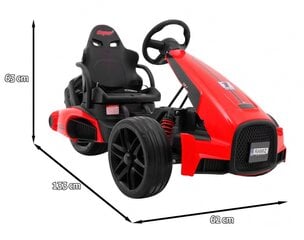 Vienvietis vaikiškas elektromobilis Bolid XR-1, raudonas kaina ir informacija | Elektromobiliai vaikams | pigu.lt