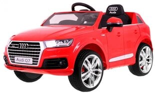 Vienvietis vaikiškas elektromobilis Audi Q7, raudonas kaina ir informacija | Elektromobiliai vaikams | pigu.lt