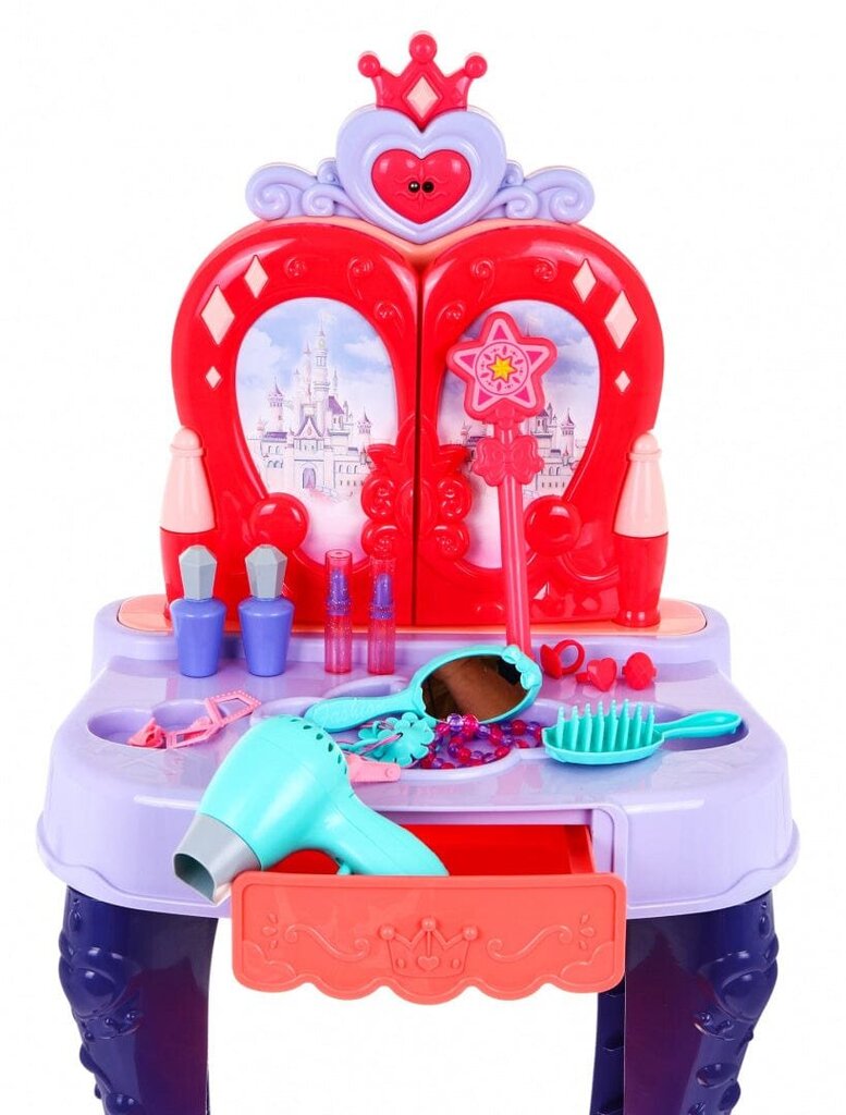 Makiažo staliukas su paslaptimi Vanity, 28 priedai kaina ir informacija | Žaislai mergaitėms | pigu.lt
