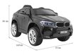 Vienvietis vaikiškas elektromobilis BMW X6M, Juodas kaina ir informacija | Elektromobiliai vaikams | pigu.lt