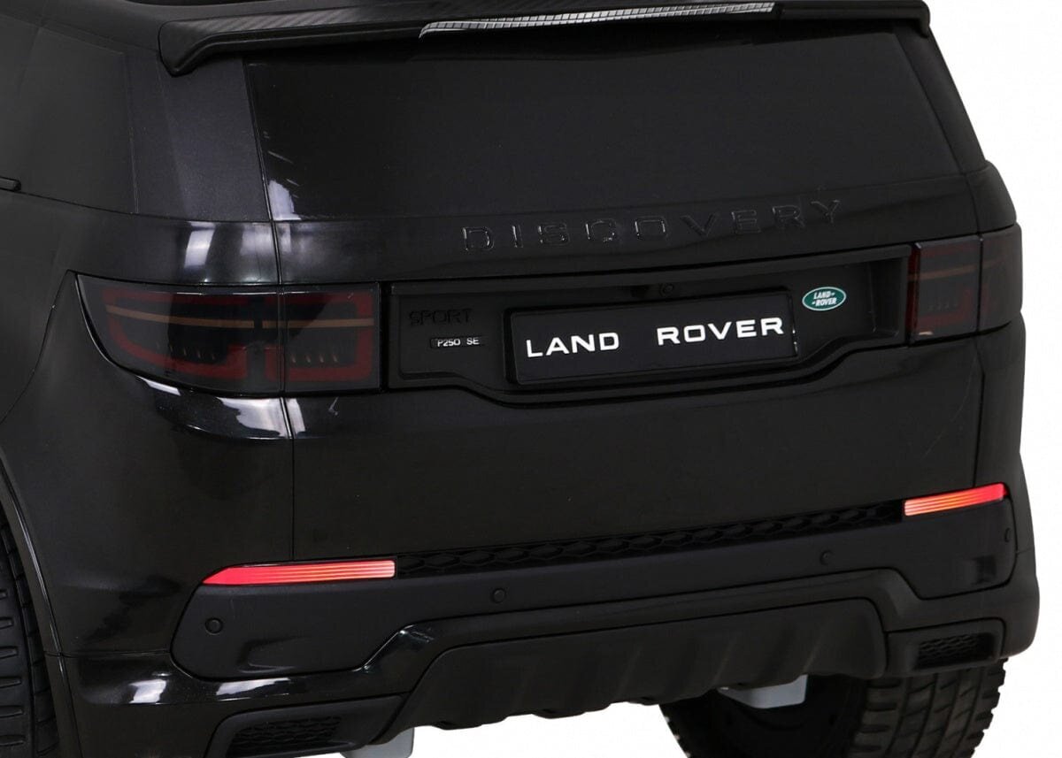 Vienvietis vaikiškas elektromobilis Land Rover Discovery Sport, juodas kaina ir informacija | Elektromobiliai vaikams | pigu.lt